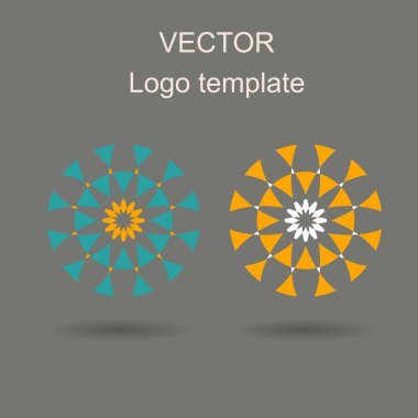 Soyut logo vektör tasarım şablonu. 