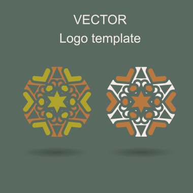 Soyut logo vektör tasarım şablonu.