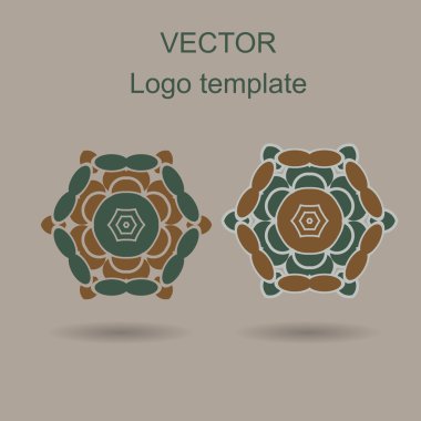 Soyut logo vektör tasarım şablonu.