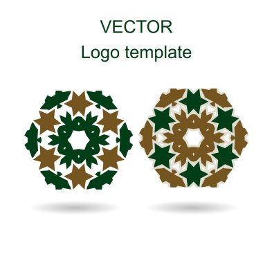 Soyut logo vektör tasarım şablonu.