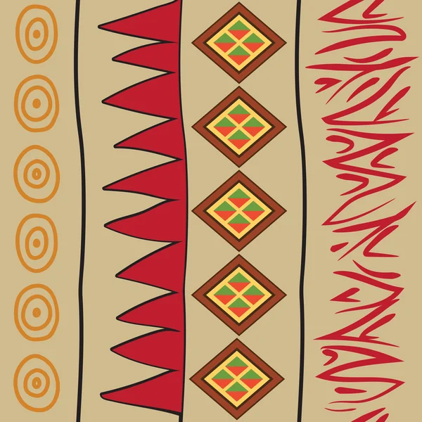 Ensemble de motifs africains — Image vectorielle