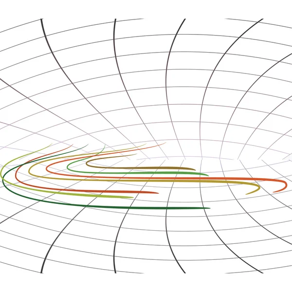 Sfondo astratto con linee curve — Vettoriale Stock