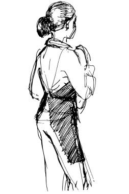  çalışan Cafe kız önlük