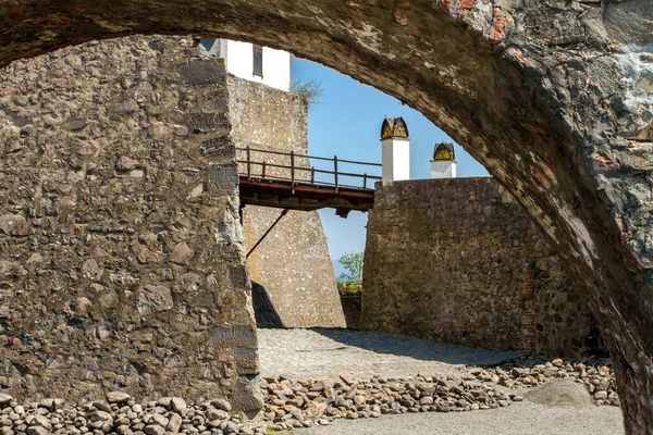 Imagen Del Arco Puente Levadizo Del Antiguo Castillo — Foto de Stock