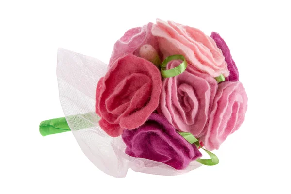 束红色和粉色的玫瑰 — 图库照片