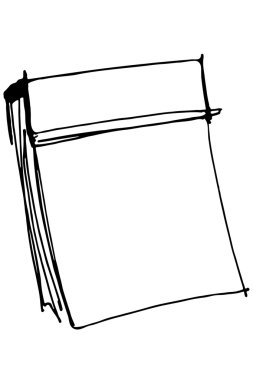 Eskiz kağıt yırtma takvim