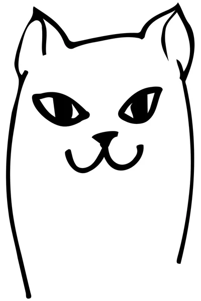 Vektör çizim güzel kedi namlu — Stok Vektör