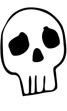 komik insan kafatası kroki