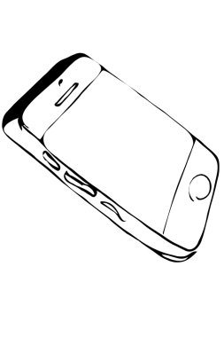 dokunmatik ekran cep telefonu taslağını