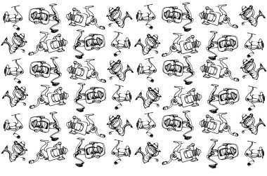 hızlı yanıt balıkçılık silindirlerin vektör çizimi