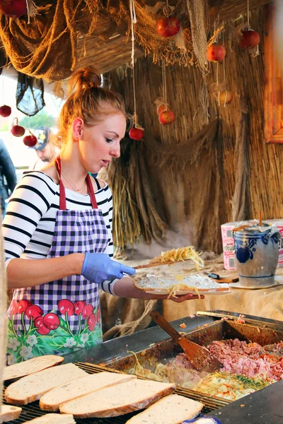 Traditional summer fair in Gdansk, Poland — Stock Photo, Image