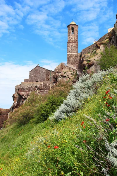 Catedral de San Antonio, Castelsardo, Cerdeña, Italia — Foto de Stock