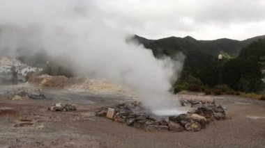 Kaplıcalar Furnas, Sao Miguel Island, Azores, Portekiz