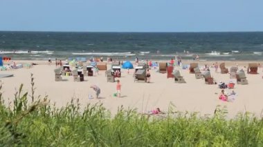 swinoujscie, Polonya Baltık Denizi beach