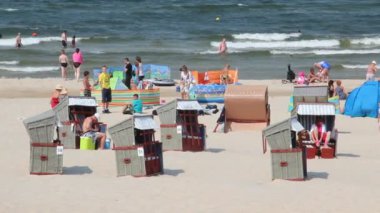 swinoujscie, Polonya Baltık Denizi beach