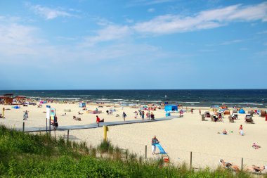 swinoujscie, Polonya Baltık Denizi beach