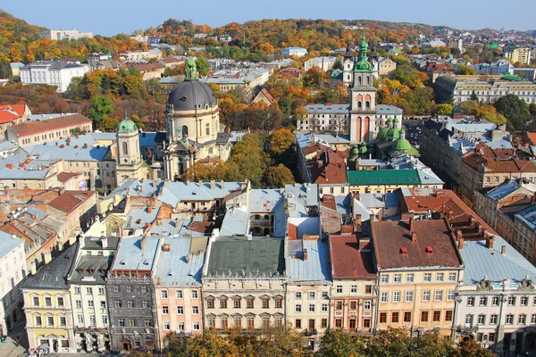 Gamla stan i Lviv, Ukraina — Stockfoto