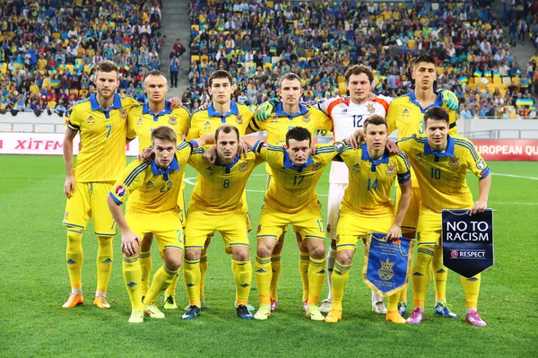 Ukrainische Fußballnationalmannschaft — Stockfoto