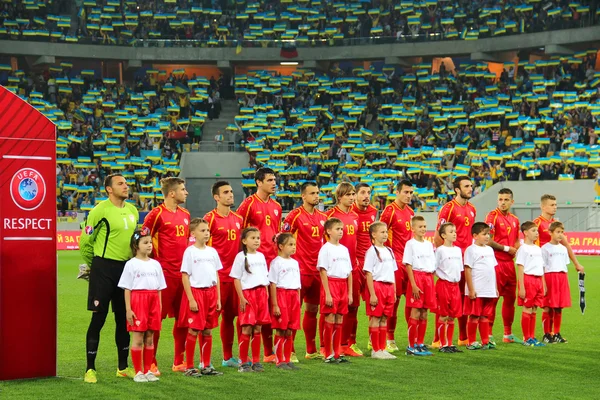 Збірна Македонії з футболу — стокове фото