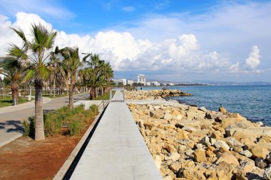 Molos Promenade in Limassol, Cyprus clipart