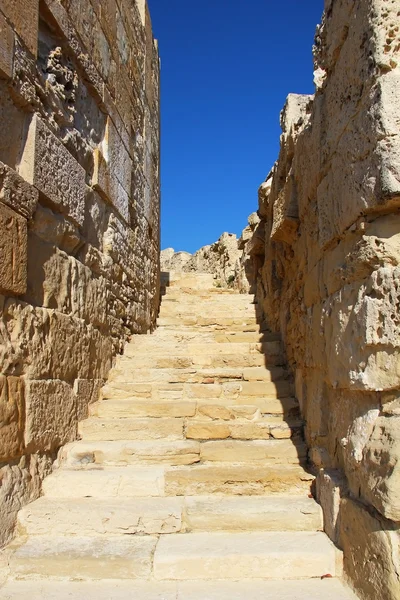 Old walls in Kourion, Cyprus — Stock fotografie