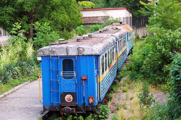 Ferrocarril infantil abandonado en Uzhgorod, Ucrania —  Fotos de Stock