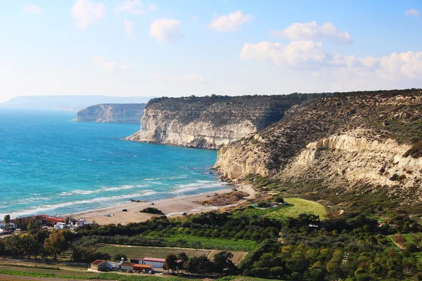 Kourion pobřeží, Kypr — Stock fotografie