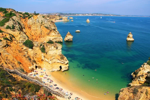 Praia do Camilo, Lagos, Portugália — Stock Fotó