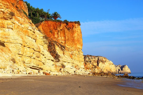 Plaży Porto de Mos, Lagos, Portugalia — Zdjęcie stockowe