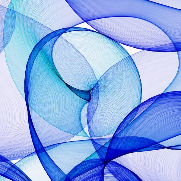 Abstraktní Vygenerovaný Modrý Vzor Pro Pozadí Design — Stock fotografie