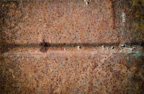 Obsolete Corroded Textured Rusty Metal Surface Background — Stock Photo, Image