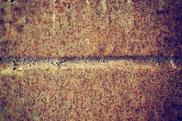 Obsolete Corroded Textured Rusty Metal Surface Background — Stock Photo, Image