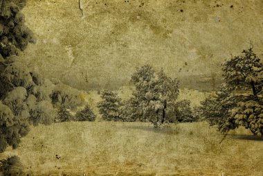 Kış retro fotoğraf