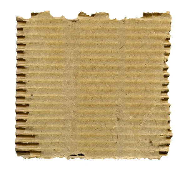 Torn cardboard isolated — Stock Photo, Image