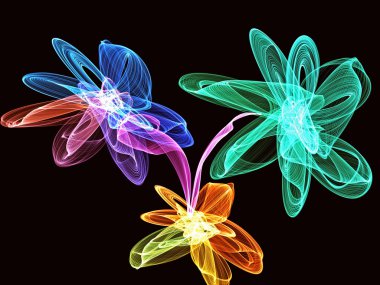 Özet Grafik çiçekler