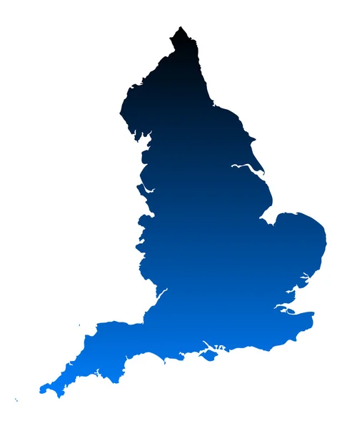 Genaue Landkarte Englands — Stockvektor