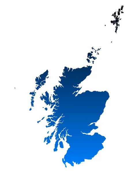 Mapa exato de Escócia —  Vetores de Stock