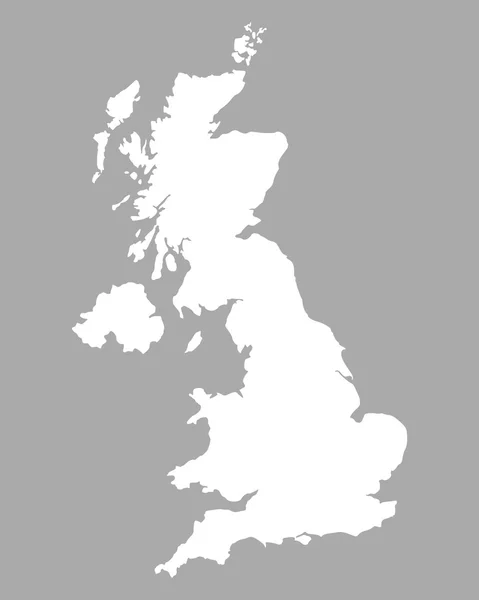 El mapa de Gran Bretaña — Archivo Imágenes Vectoriales