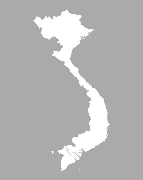 Carte précise de Vietnam — Image vectorielle