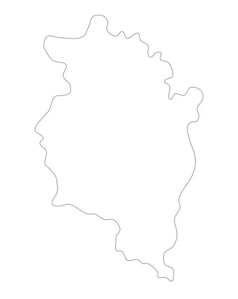 Mapa preciso de Vorarlberg — Vector de stock