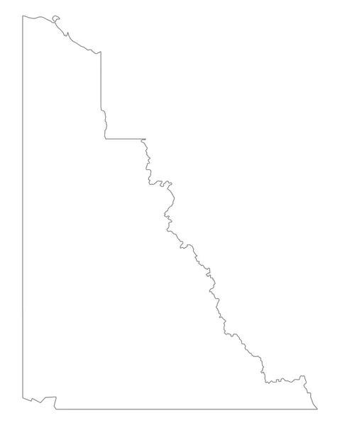 Mapa exato de Yukon — Vetor de Stock