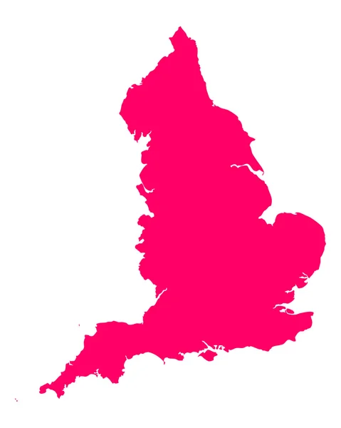 イングランドの正確なマップ — ストックベクタ