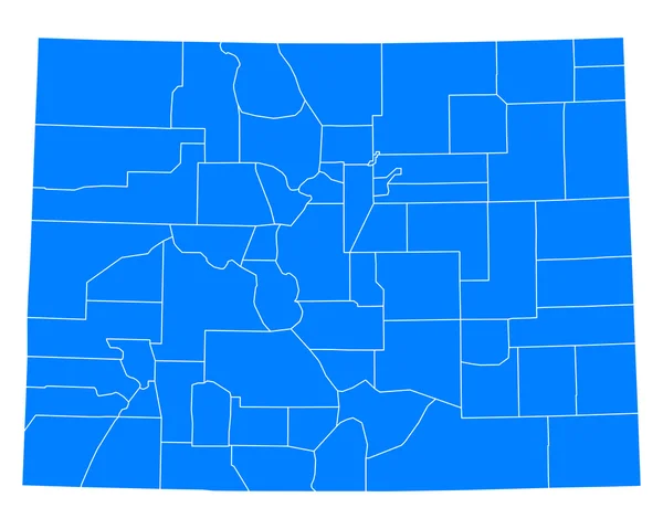 Mappa esatta di Colorado — Vettoriale Stock