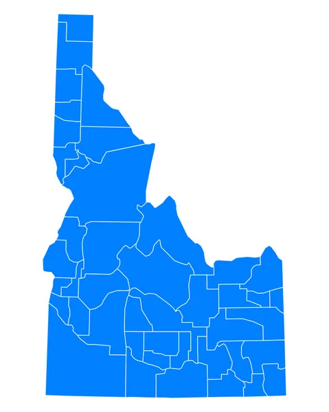 Ακριβή χάρτη του Idaho — Διανυσματικό Αρχείο