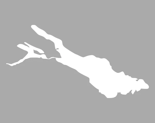 Karta över Bodensjön — Stock vektor