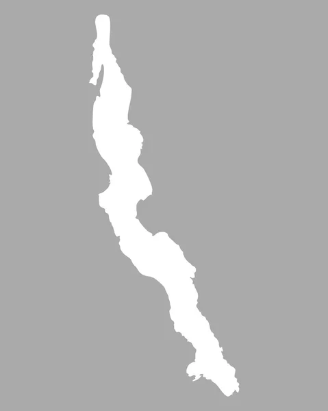 Χάρτης της λίμνης Τανγκανίκα — Διανυσματικό Αρχείο