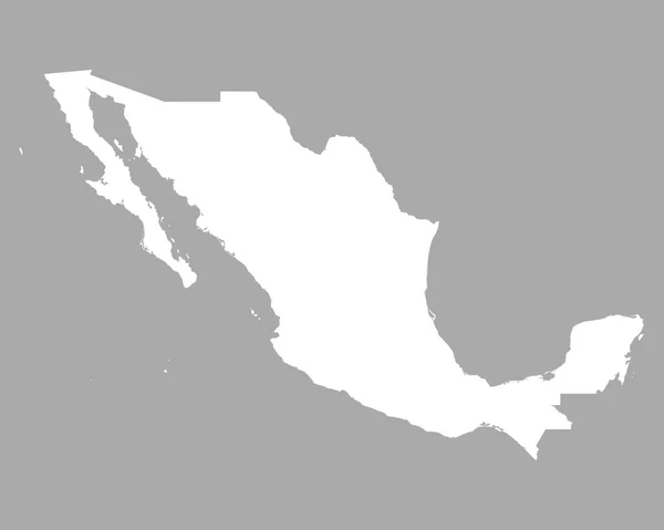 Mapa exato de México — Vetor de Stock