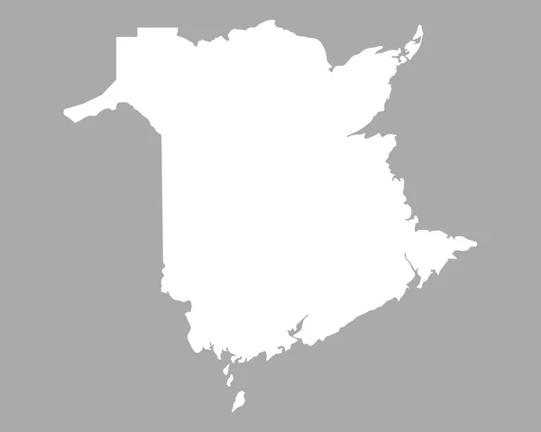 O mapa de New Brunswick —  Vetores de Stock