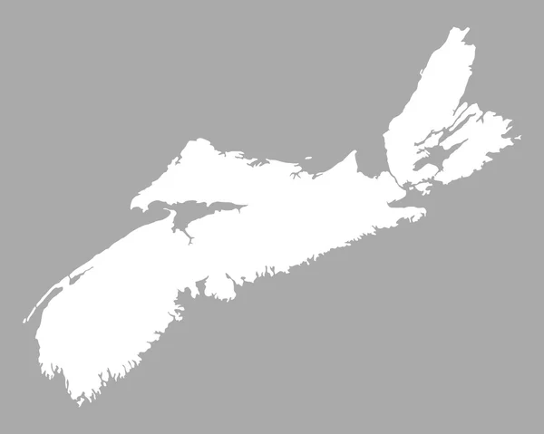 Kaart van Nova Scotia — Stockvector