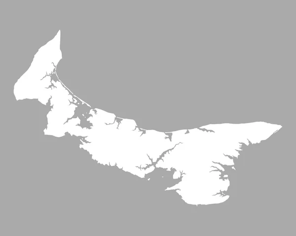 Mapa de Prince Edward Island — Vector de stock